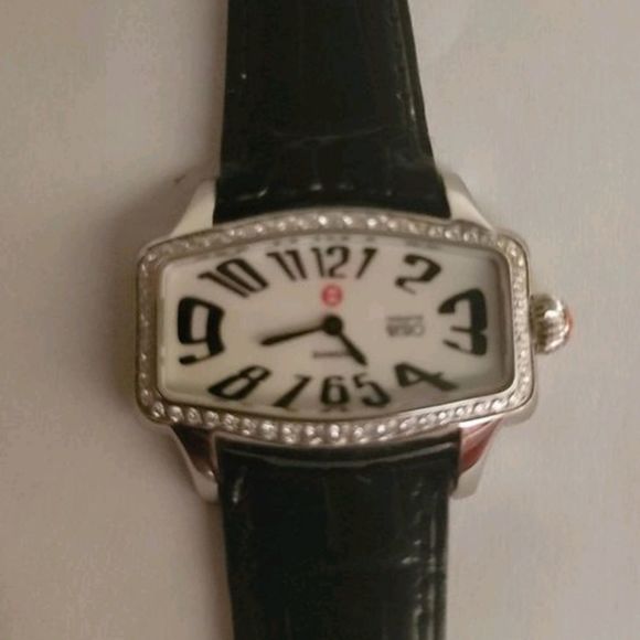Michele Diamond Watch rare Mother of pearl face Like New - Picture 4 of 5